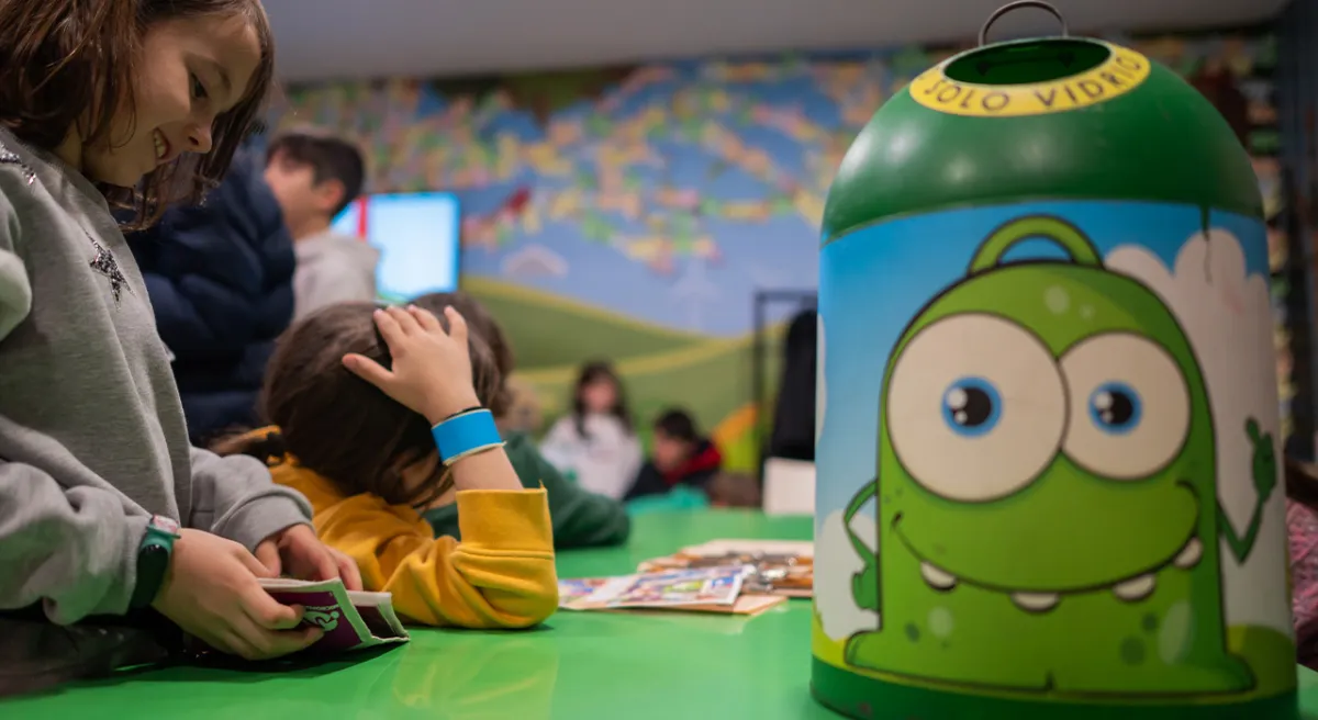 Niños en actividad ecovidrio
