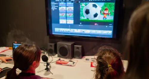 Niños actividad doblaje